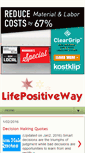Mobile Screenshot of lifepositiveway.com